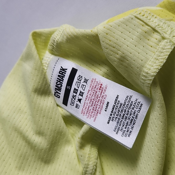 Gymshark Men's Yellow Tank Top Wicking Technology multiple sizes - Picture 11 of 13
